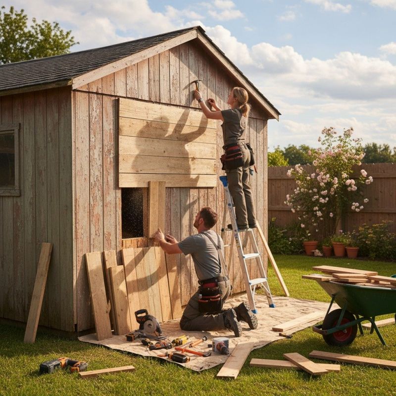 Shed Roof Repair in Wilmington, NC